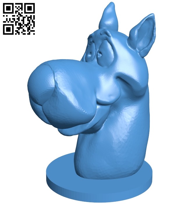 Head dog B006867 file stl free download 3D Model for CNC and 3d printer
