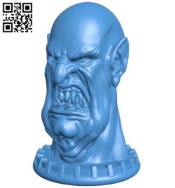 Head orc B006885 file stl free download 3D Model for CNC and 3d printer