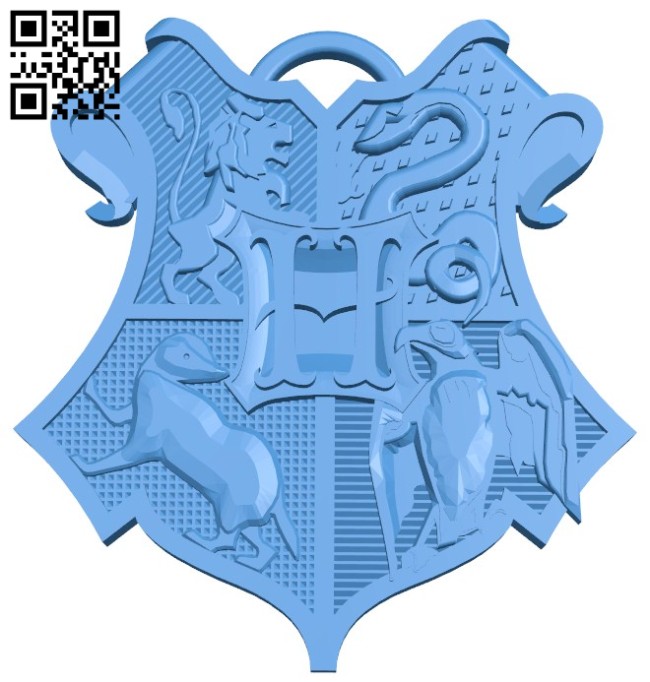 Hogwarts Keychain B006746 file stl free download 3D Model for CNC and 3d printer