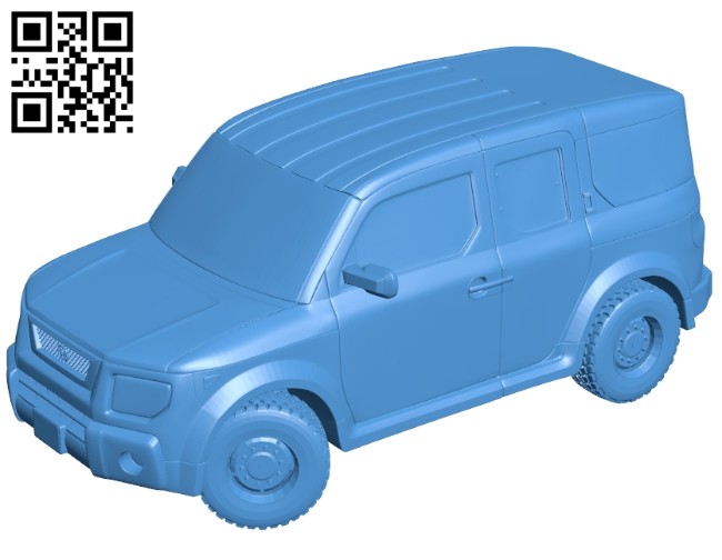 Honda element car B007020 file stl free download 3D Model for CNC and 3d printer