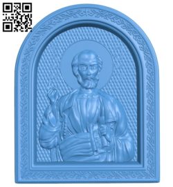 Icon Apostle Simon A004704 download free stl files 3d model for CNC wood carving