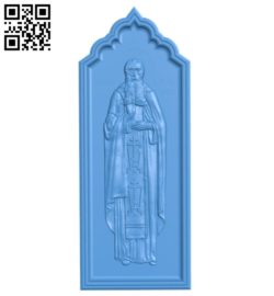 Icon of St. Peter of Serbia, Korishsky A004755 download free stl files 3d model for CNC wood carving