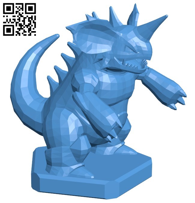 King Nidoking - pokemon B006760 file stl free download 3D Model for CNC and 3d printer