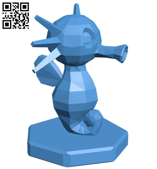 Knight Horsea - pokemon B006761 file stl free download 3D Model for CNC and 3d printer