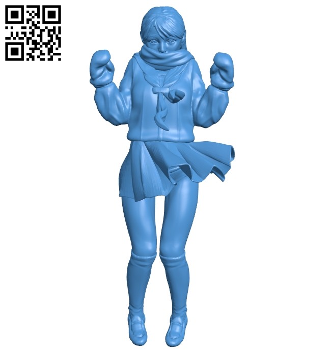 Little girl student B007078 file stl free download 3D Model for CNC and 3d printer