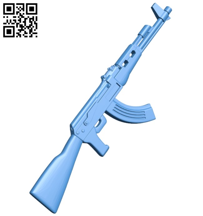Machine gun ak B006985 file stl free download 3D Model for CNC and 3d printer