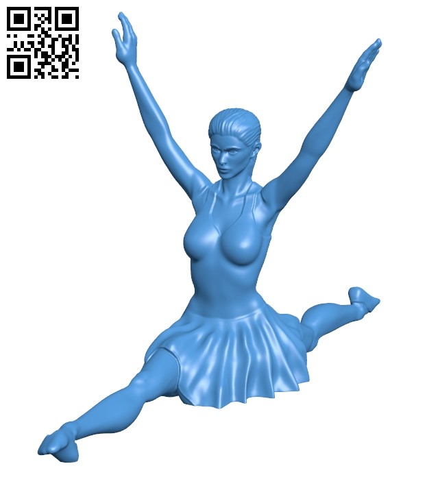 Miss Ballet Dancer B006949 file stl free download 3D Model for CNC and 3d printer