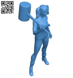 Miss Harley B006734 file stl free download 3D Model for CNC and 3d printer