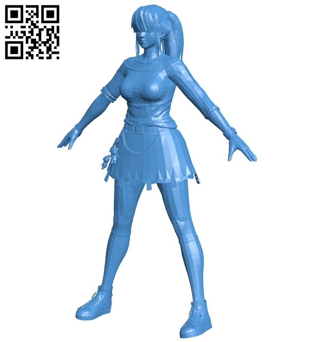 Miss Hitomi B007011 file stl free download 3D Model for CNC and 3d printer