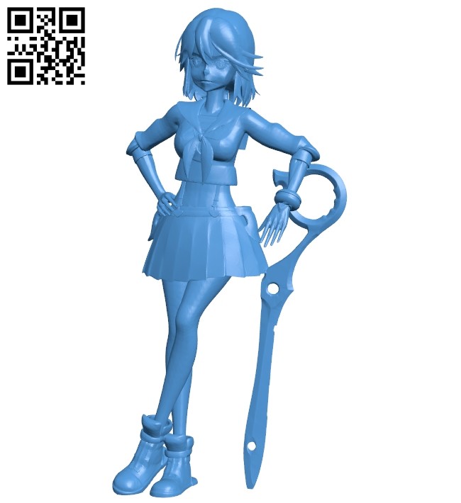 Miss Ryuko B006989 file stl free download 3D Model for CNC and 3d printer