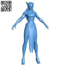 Miss Symmetra B006691 file stl free download 3D Model for CNC and 3d printer