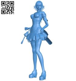 Miss anime princess B006857 file stl free download 3D Model for CNC and 3d printer