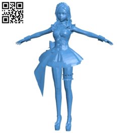 Miss anime punk B006897 file stl free download 3D Model for CNC and 3d printer