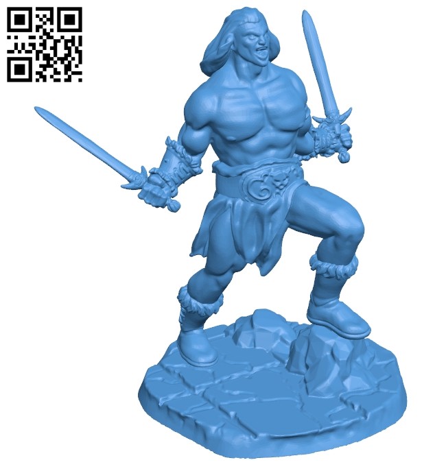 Mr Barbarian B006965 file stl free download 3D Model for CNC and 3d printer