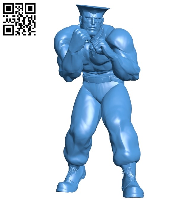 GUILE from street fighter | 3D Print Model