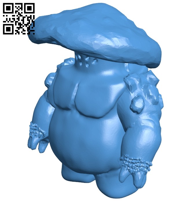 Mushroom warrior B006972 file stl free download 3D Model for CNC and 3d printer
