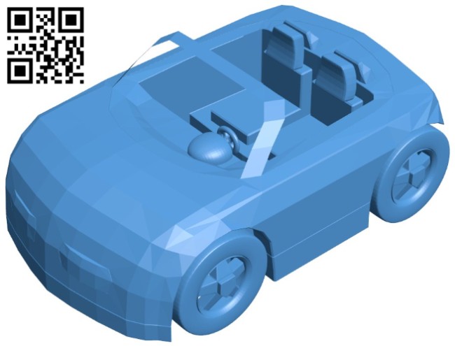Orange car B006796 file stl free download 3D Model for CNC and 3d printer