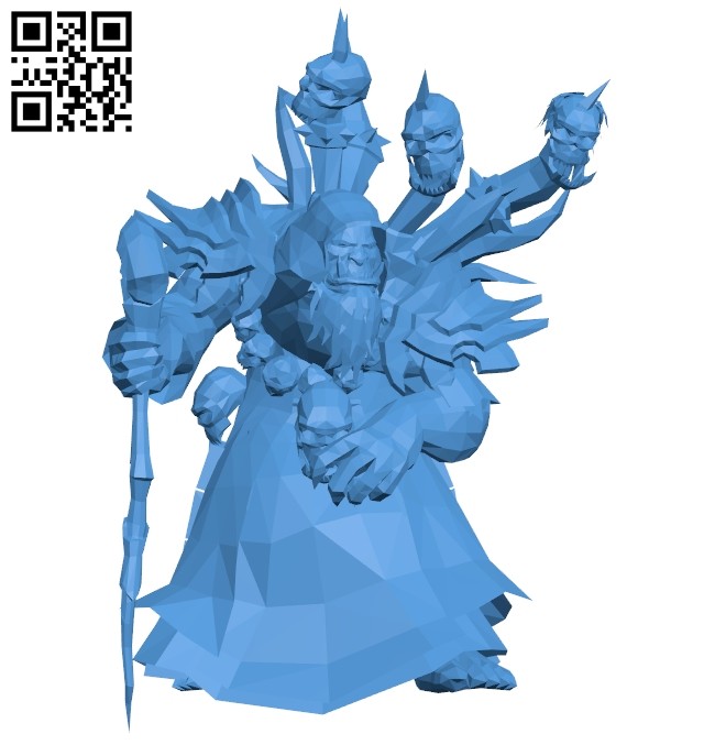 Orc Guldan B006862 file stl free download 3D Model for CNC and 3d printer
