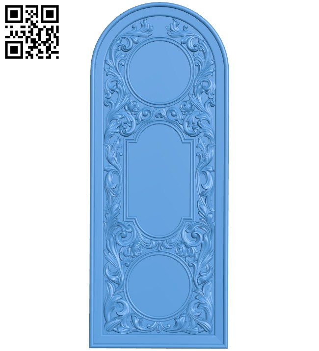 Pattern of arched doors A004712 download free stl files 3d model for CNC wood carving