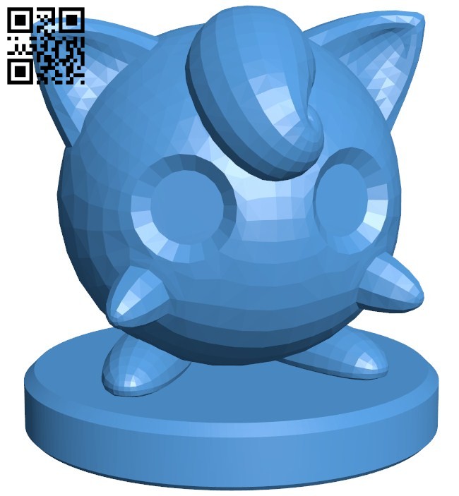 Pawn Jigglypuff - pokemon B006770 file stl free download 3D Model for CNC and 3d printer