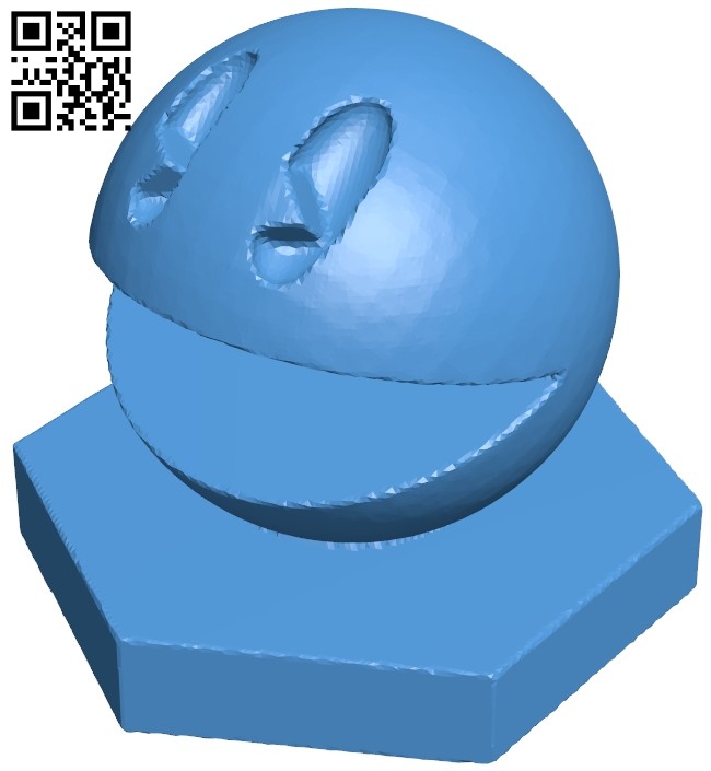 Pawn - pacman chess B007075 file stl free download 3D Model for CNC and 3d printer