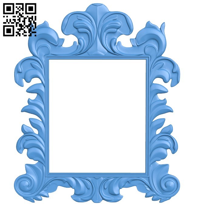 Picture frame or mirror A004594 download free stl files 3d model for CNC wood carving