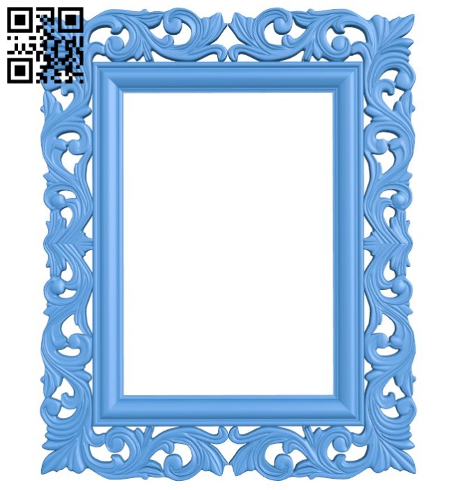 Picture frame or mirror A004595 download free stl files 3d model for CNC wood carving