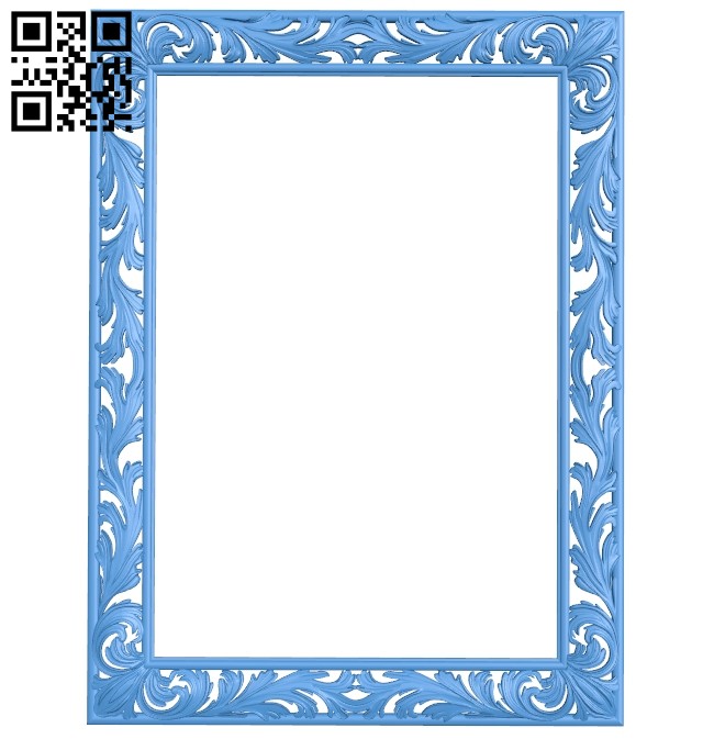 Picture frame or mirror A004667 download free stl files 3d model for CNC wood carving