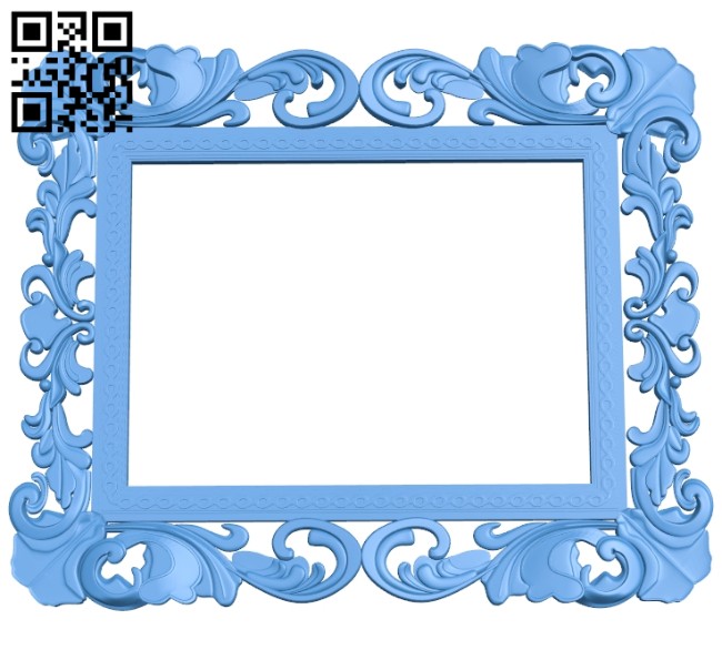 Picture frame or mirror A004730 download free stl files 3d model for CNC wood carving