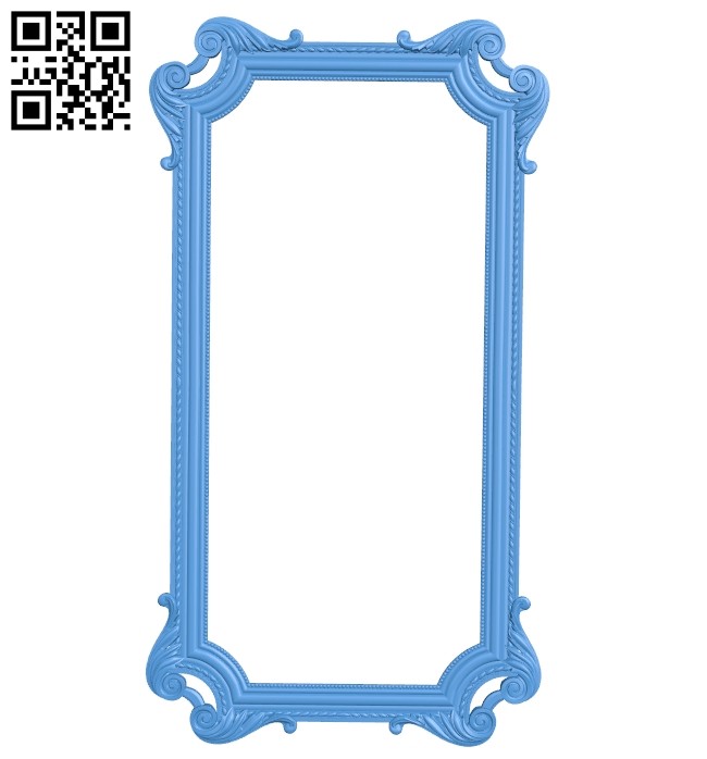 Picture frame or mirror A004732 download free stl files 3d model for CNC wood carving