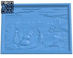 Picture of women in the field A004639 download free stl files 3d model for CNC wood carving
