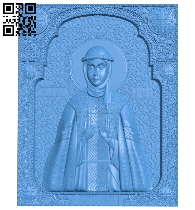 Pictures of Icon Olga A004697 download free stl files 3d model for CNC wood carving