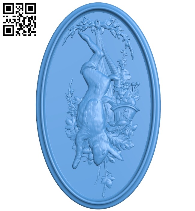 Pictures of hunting rabbits A004690 download free stl files 3d model for CNC wood carving