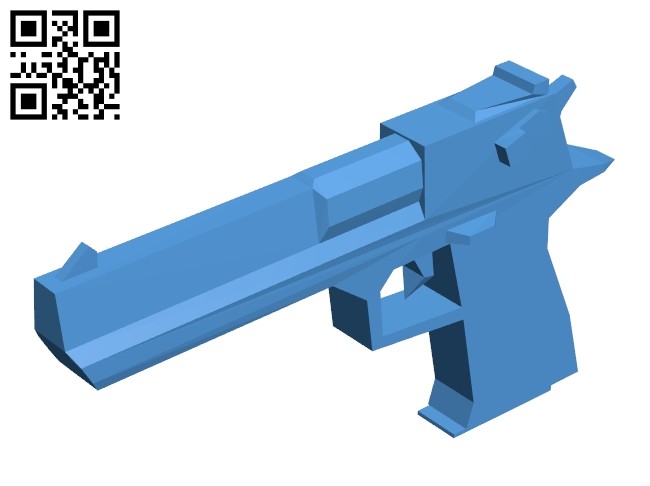 Pistol - gun B006903 file stl free download 3D Model for CNC and 3d printer