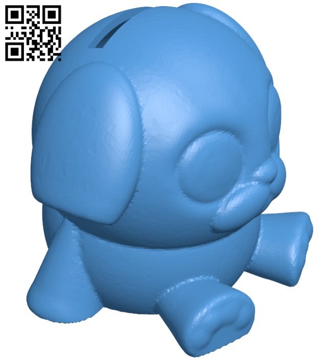 Puppy bank hollow B006672 file stl free download 3D Model for CNC and 3d printer