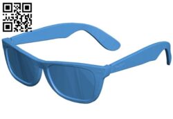 RayBan Sunglasses B006799 file stl free download 3D Model for CNC and 3d printer