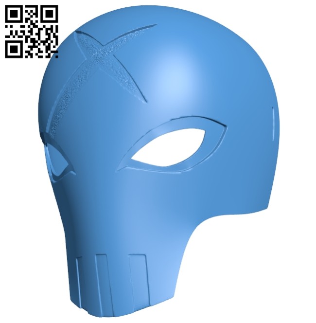 Red X Mask B006936 file stl free download 3D Model for CNC and 3d printer