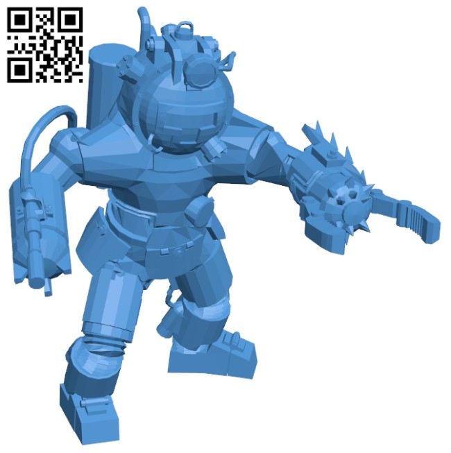 Robot panzer B006846 file stl free download 3D Model for CNC and 3d printer