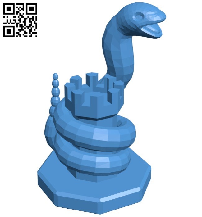 Rook Ekans - pokemon B006781 file stl free download 3D Model for CNC and 3d printer