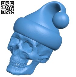 Santa Skull B006881 file stl free download 3D Model for CNC and 3d printer