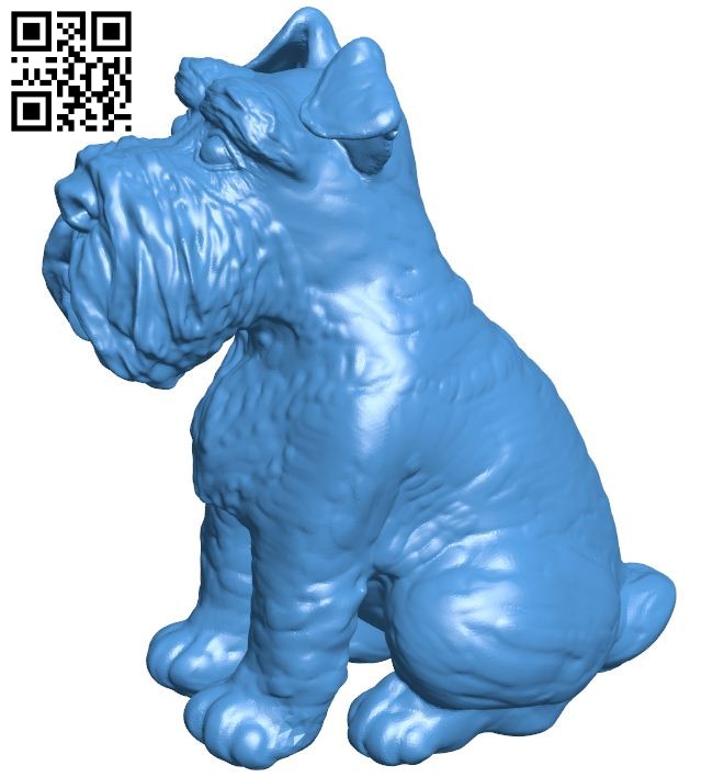 Schnauzer dog B006814 file stl free download 3D Model for CNC and 3d printer