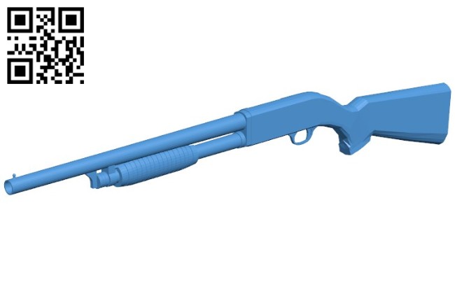 Shotgun – gun file stl free download 3D Model CNC and 3d printer – Download