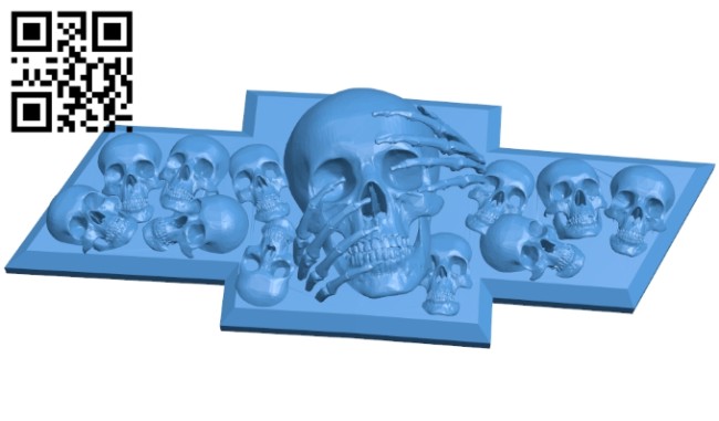 Skull bowtie B006873 file stl free download 3D Model for CNC and 3d printer