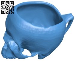 Skull shape cup B006913 file stl free download 3D Model for CNC and 3d printer
