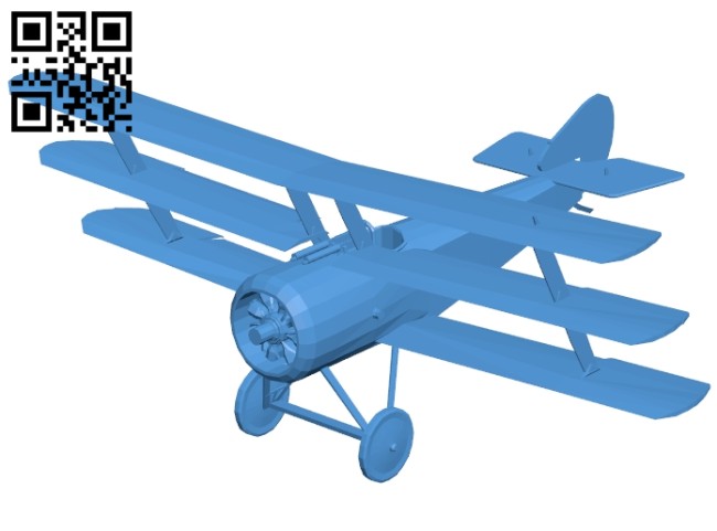 Sopwith triplane - planes B006877 file stl free download 3D Model for CNC and 3d printer
