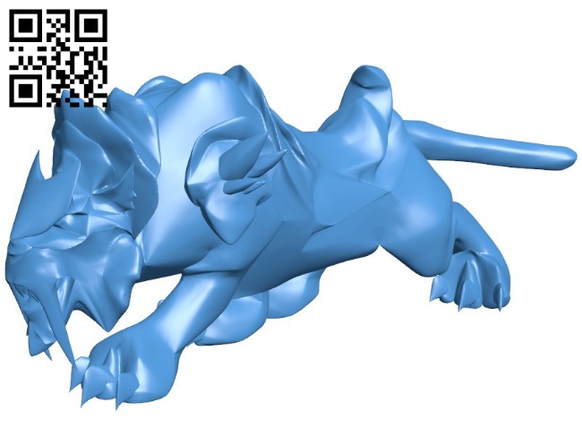 Spectral Tiger B006701 file stl free download 3D Model for CNC and 3d printer