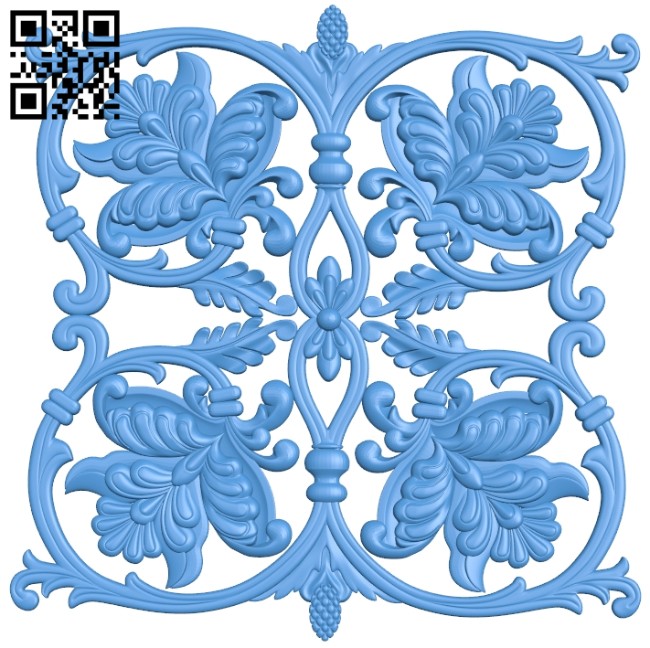 Square pattern dekor A004665 download free stl files 3d model for CNC wood carving