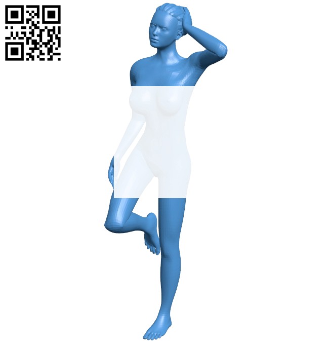 Standing women B006964 file stl free download 3D Model for CNC and 3d printer