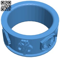 Star Wars Symbol Ring B006853 file stl free download 3D Model for CNC and 3d printer