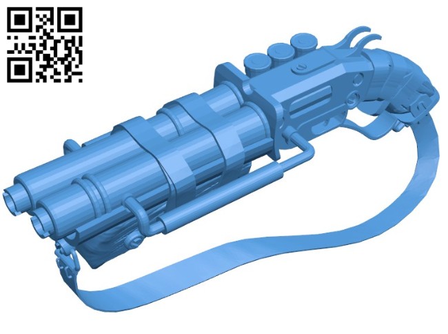 Steampunk shotgun - gun B006795 file stl free download 3D Model for CNC and 3d printer